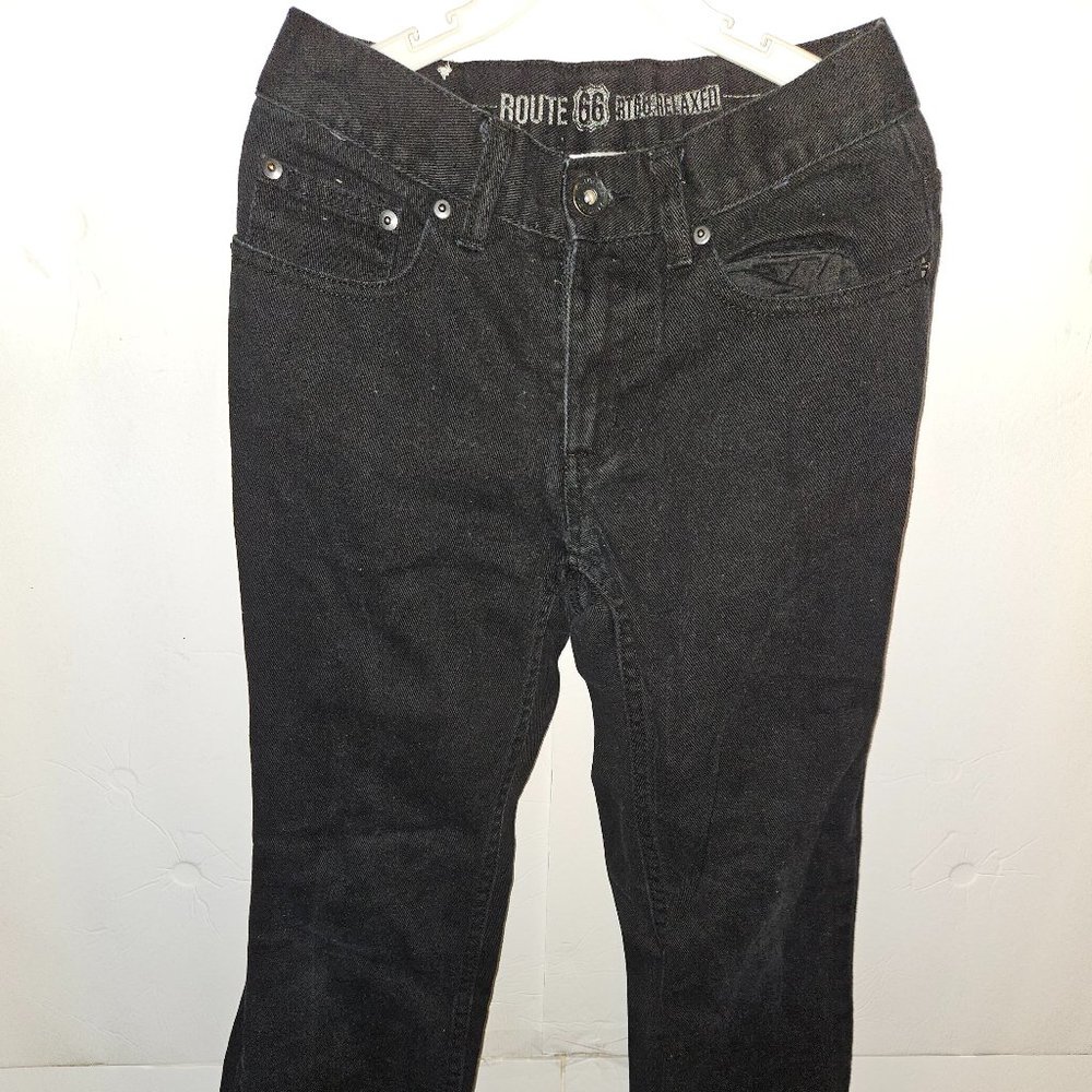 Boys Route 66 Black Jeans Size 10